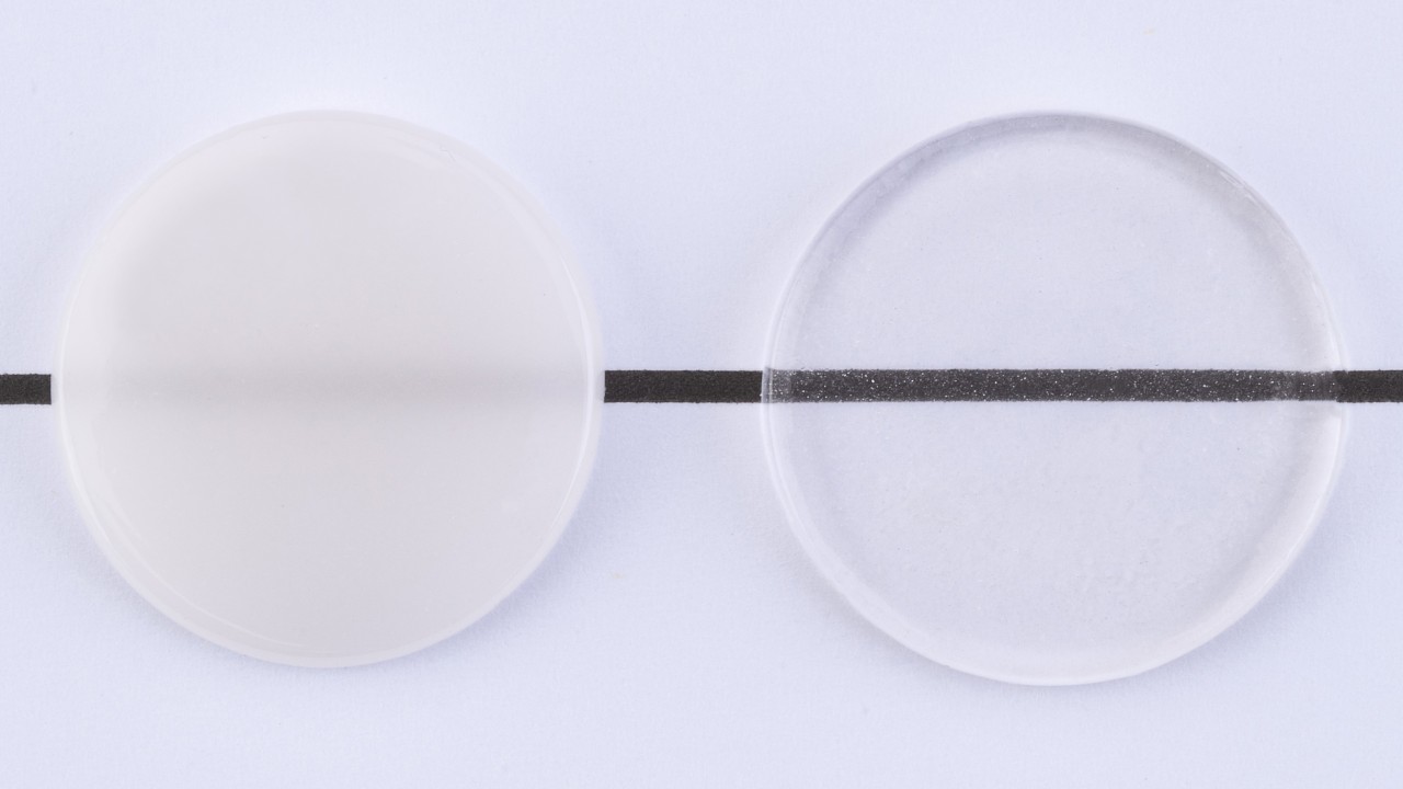 Transparency of Glaze Fluo and Glaze